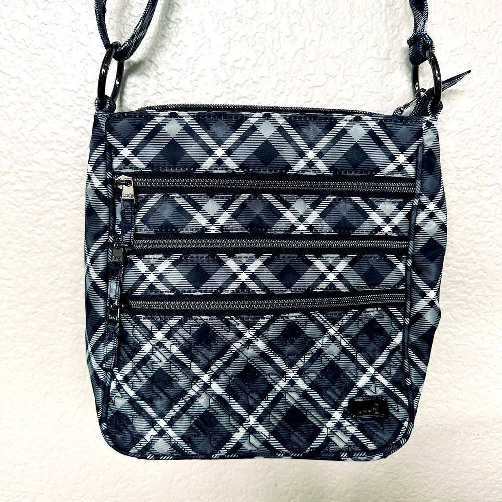 Lug Breezer Diamond Plaid Crossbody Purse Bag